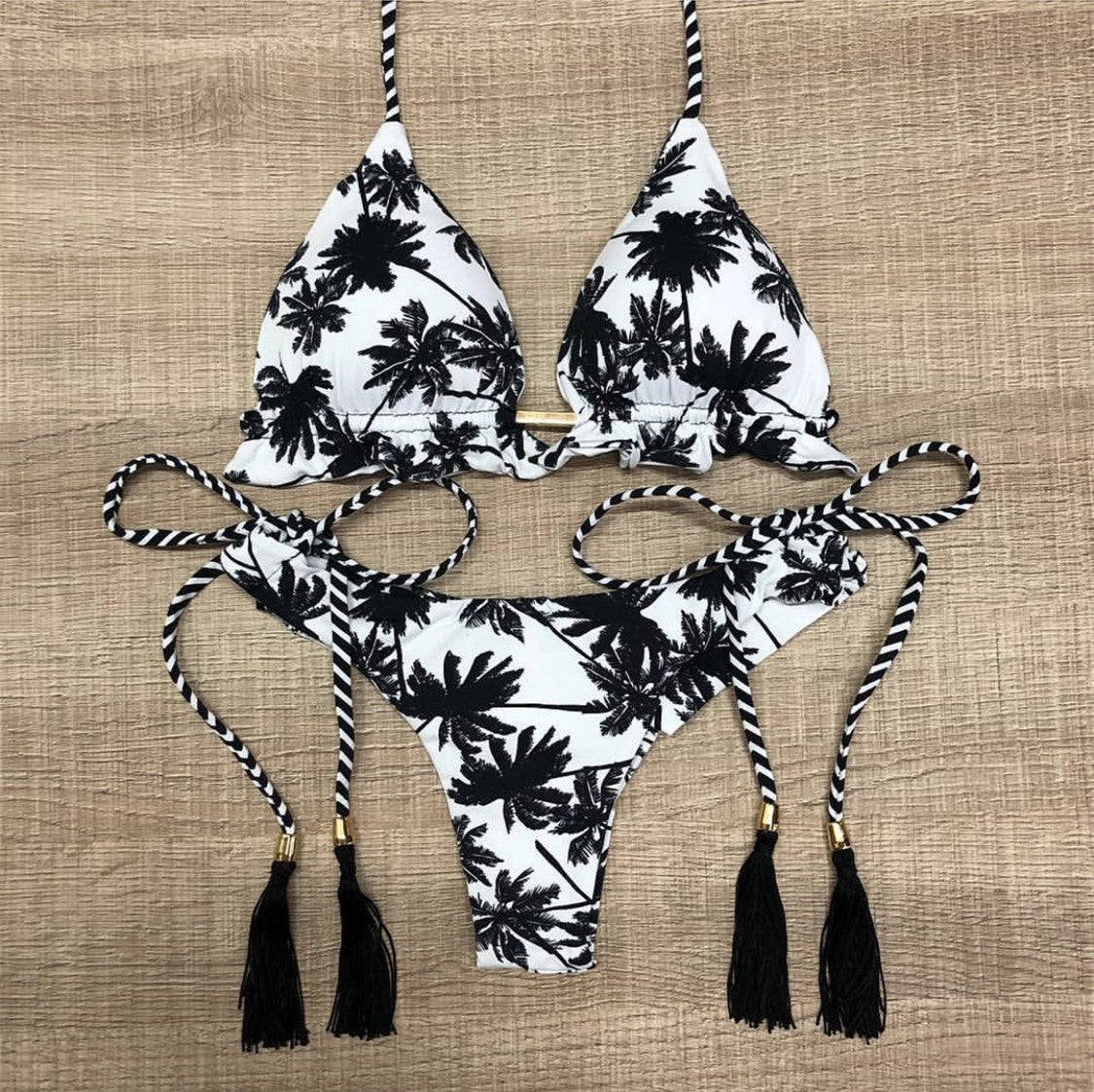 Patchwork bikini suit