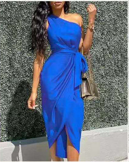 One Shoulder Elegant Dress