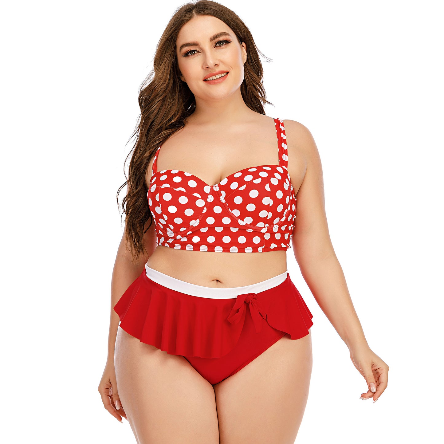 Large Plus Size Swimwear Female Push Up Bikini With