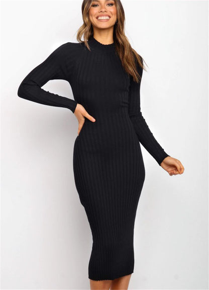 Backless Bow Sweater Dress