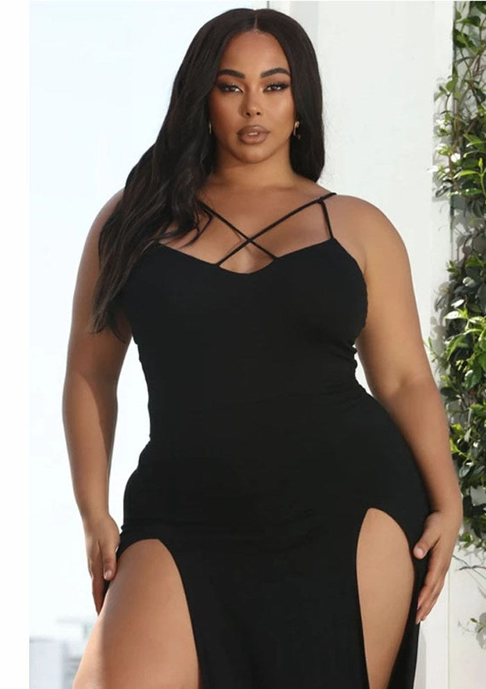 Plus Size Summer Sling Dress