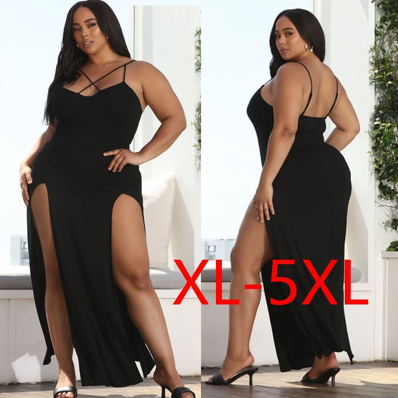 Plus Size Summer Sling Dress