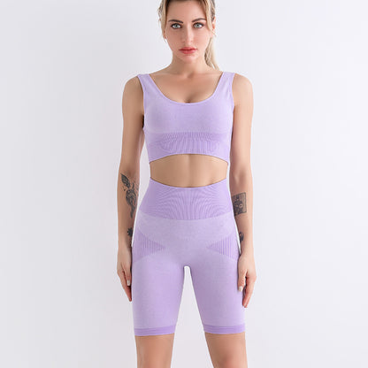 Sports Bra and Short Workout Clothes Set